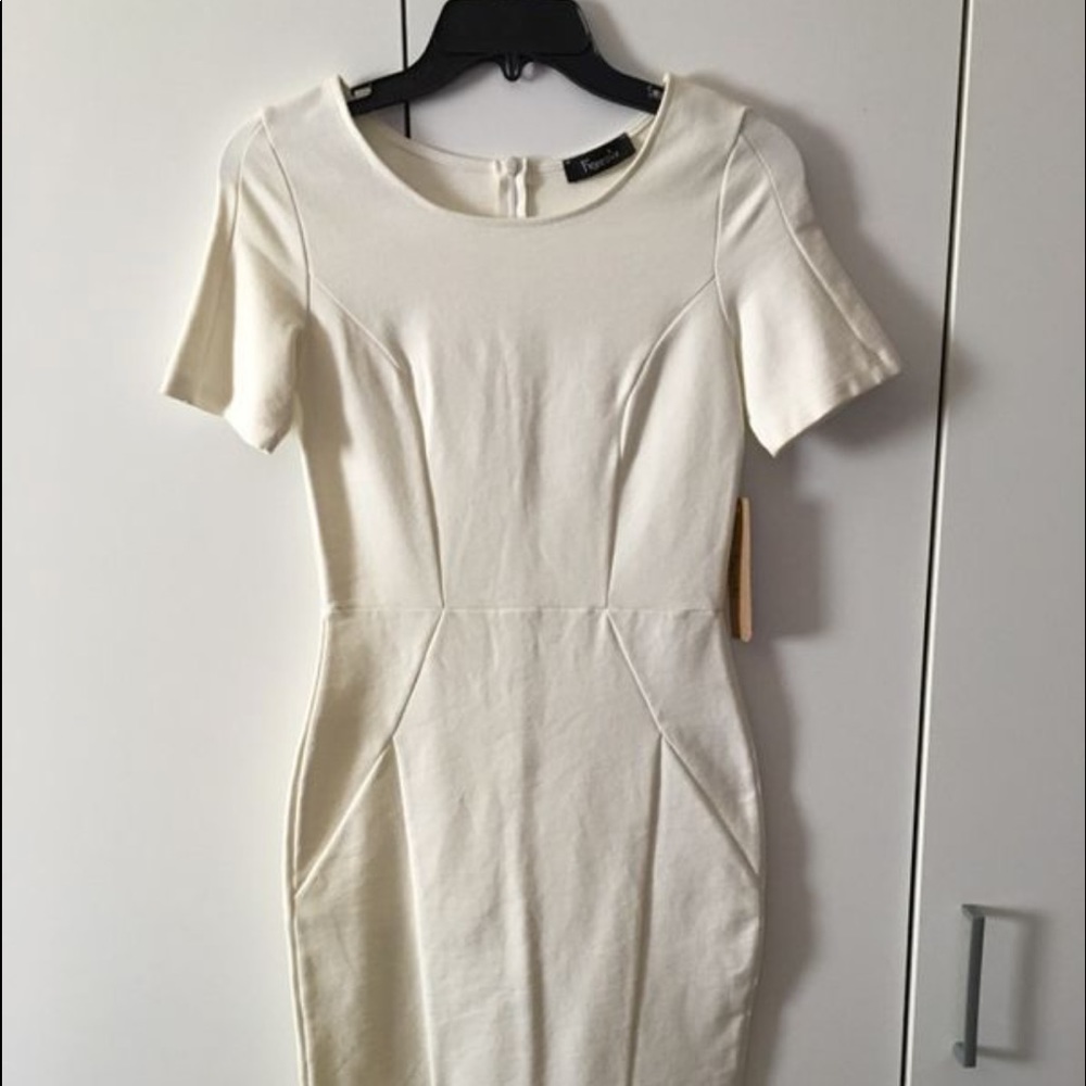 White bandage dress
